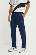 Spodnie męskie - adidas Originals spodnie dresowe kolor granatowy gładkie IW3232 - miniaturka - grafika 1