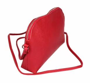 Torebka Klasyczna Mała JENNIFER JONES Listonoszka Skóra Włoska 3820 CZERWONY - Torebki damskie - miniaturka - grafika 3