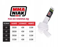 Kimona, stroje i obuwie - MMAniak Pas do kimona BJJ A2 Niebieski - miniaturka - grafika 1