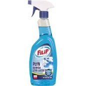 Płyny do mycia szyb - Delko FILIP Płyn do szyb z rozpylaczem niebieski z amoniakiem 750ml  40764 - miniaturka - grafika 1