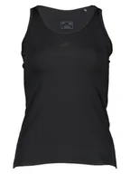 Koszulki sportowe damskie - 4F Top sportowy w kolorze czarnym - miniaturka - grafika 1