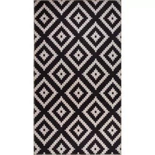 Czarny chodnik odpowiedni do prania 200x80 cm – Vitaus - Dywany - miniaturka - grafika 1
