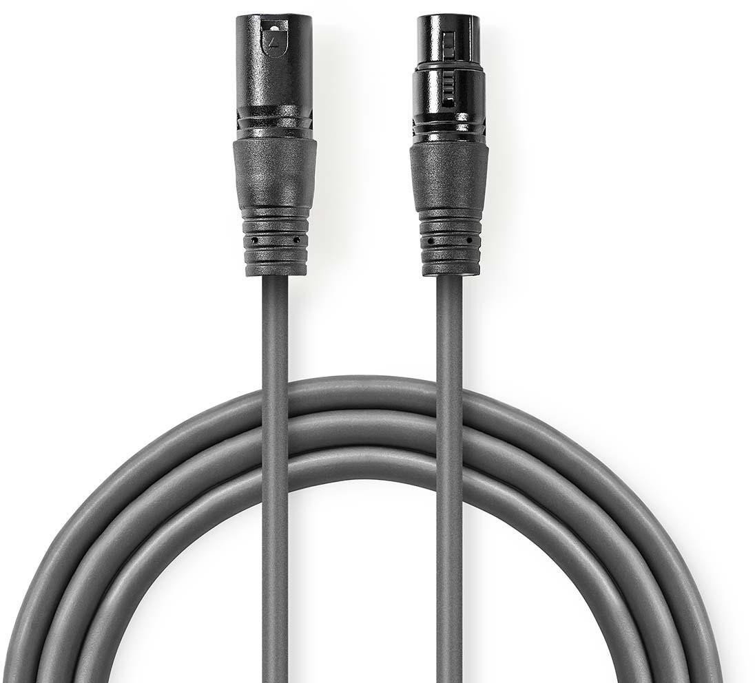 Nedis 110 ohm XLR to XLR cable, 5 m