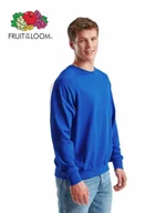Bluzy męskie - FRUIT OF THE LOOM 62138 Lekka Bluza RAGLAN Męska Niebieska ROYAL BLUE roz: - miniaturka - grafika 1