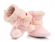 Buty dla dziewczynek - Ciepłe kozaczki niemowlęce - attractive - r.17/18 - miniaturka - grafika 1