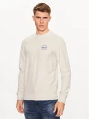 Bluzy męskie - Blend Bluza 20715057 Beżowy Regular Fit - miniaturka - grafika 1