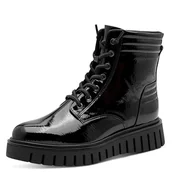 Kozaki damskie - Marco Tozzi Damskie 2-25215-45 modne kozaki, czarne patent, 38 EU, ^, 38 EU - miniaturka - grafika 1