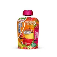 Soki i napoje niegazowane - Hortex Jabłko, banan, marchew, malina 100% owoców i marchwi mus saszetka 100g - miniaturka - grafika 1