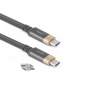 Kable USB - Moshi USB-C Monitor Cable Kabel USB-C Power Delivery 100 W, 4K (Gray/Gold) 99MO084031 - miniaturka - grafika 1