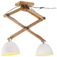 Lampy ogrodowe - vidaXL Lampa sufitowa 25 W, biała, 29x18x85 cm, E27 - miniaturka - grafika 1