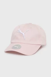 Czapki damskie - Puma czapka kolor różowy z aplikacją - grafika 1