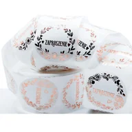 Scrapbooking - Naklejki Ozdobne Okrągłe 3,8 Cm Zaproszenie 10Szt - miniaturka - grafika 1