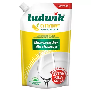 Ludwik Płyn do naczyń cytrynowy 450 g zapas - Płyny do naczyń - miniaturka - grafika 1