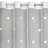 Firany - Firana Biała Elsa 140X250 Przelotki Eurofirany - miniaturka - grafika 1