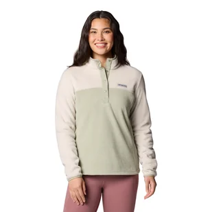 Damska bluza polarowa Columbia Benton Springs 1/2 Snap Pullover Fleece II dark stone/safari - S - Bluzy damskie - miniaturka - grafika 1