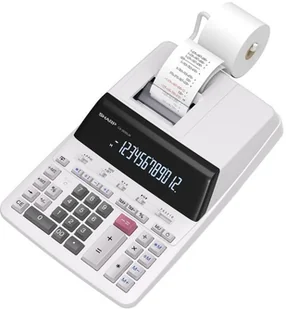 Sharp SH-CS2635LW, biały, biurkowy z drukarką, 12 miejsc - Kalkulatory - miniaturka - grafika 1