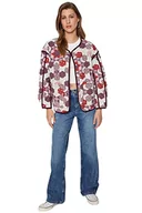 Kurtki damskie - Trendyol Damska kurtka z okrągłym dekoltem o regularnym kroju z okrągłym dekoltem, odzież wierzchnia, wielokolorowa, S, wielobarwny, S - miniaturka - grafika 1