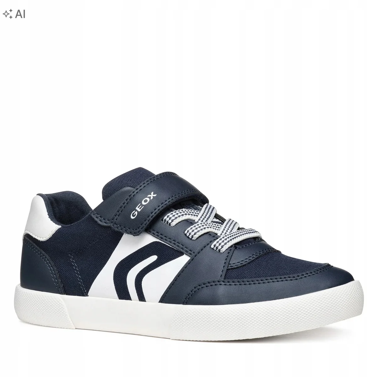 GEOX SPORTOWE GRANATOWE BUTY DZIECIĘCE Z BIAŁYMI DETALEM 29 16OA