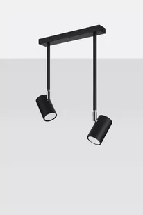 Sollux Lighting Plafon NORANO 2 czarny - Lampy sufitowe - miniaturka - grafika 1