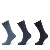 Skarpetki męskie - Zestaw 3 par wysokich skarpet męskich Calvin Klein 701234208 Granatowy - miniaturka - grafika 1