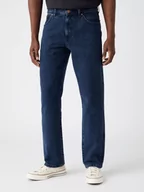 Spodnie męskie - Wrangler Texas Slim Męskie Spodnie Jeansowe Blue Gambit W12Slr29F-W38 L34 - miniaturka - grafika 1