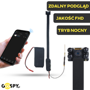 Minikamery i aparaty szpiegowskie - KAMERA DO UKRYCIA Z9 WIFI FULL HD Z TRYBEM NOCNYM IR (PODGLĄD NA ŻYWO) - miniaturka - grafika 1