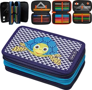 Piórnik Herlitz herlitz TriCase 31 tlg. Cute Animals Turtle - Piórniki - miniaturka - grafika 1