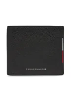 Portfele - Tommy Hilfiger Portfel męski Central Cc And Coin AM0AM13514 Czarny - miniaturka - grafika 1