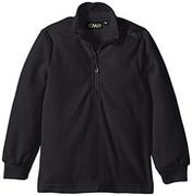 Bluzy dla chłopców - CMP chłopięca funkcyjna bluza polarowa z kołnierzem, czarny, 110 3G28134_U901_110 - miniaturka - grafika 1