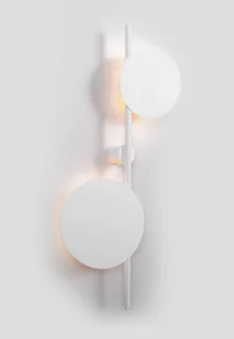 Biały, designerski kinkiet z dwoma kołami K-5324 z serii PERO - Lampy ścienne - miniaturka - grafika 5