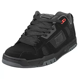 DC męskie buty/sneakersy Stag czarne 42,5, Black Grey Red, 43 EU - Sneakersy męskie - miniaturka - grafika 1