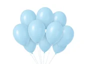 Balony i akcesoria - Balony lateksowe pastelowe niebieskie - 10 szt. - miniaturka - grafika 1