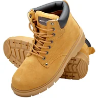 Obuwie robocze - Trzewiki zamszowe beżowo-brązowe S1P SRA 39 CE LAHTI PRO - miniaturka - grafika 1