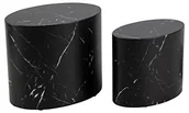 Ławy i stoliki kawowe - Zestaw stolików Mice black marble - miniaturka - grafika 1