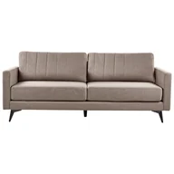 Sofy i kanapy - Sofa 3-osobowa jasnobrązowa MALA - miniaturka - grafika 1