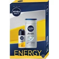 Zestawy kosmetyków męskich - Nivea Zestaw Men Energy a'2 Żel pod Prysznic 250ml + Deo Rollon 50ml 350233 - miniaturka - grafika 1