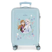 Walizki - Disney Frozen Own Your Destiny Walizka kabinowa Niebieski 38x55x20 cms Sztywne ABS Zapięcie kombinowane boczne 32L 2 kg 4 koła Podwójne bagaż ręczny, niebieski, Maleta, Walizka kabinowa - miniaturka - grafika 1