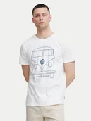 Koszulki męskie - Blend T-Shirt 20716993 Biały Regular Fit - miniaturka - grafika 1