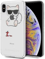 Etui i futerały do telefonów - Karl Lagerfeld Obudowa dla telefonów komórkowych Fun Eaten Apple No Rope pro Apple iPhone Xs Max KLHCI65CFA) przezroczysty - miniaturka - grafika 1