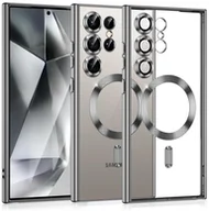 Etui i futerały do telefonów - Etui Supero magnetyczne tpuplating do Galaxy S23 Ultra, przezroczysto-szary - miniaturka - grafika 1