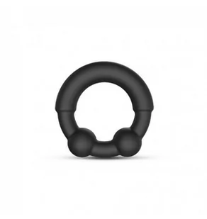 Marc Dorcel Stronger Ring Cockring Black - Pierścienie erekcyjne - miniaturka - grafika 1