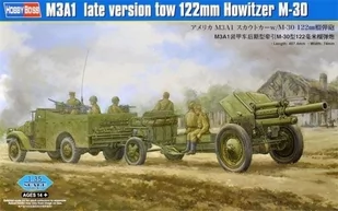 Hobby Boss Model plastikowy Holownik M3A1 122mm Howitzer + EKSPRESOWA 84537 - Modele do sklejania - miniaturka - grafika 1