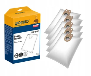 5x worki do odkurzacza STARMIX 1425 1225 Bosch GAS 25 METABO ASR 1225, AEG - Worki do odkurzaczy - miniaturka - grafika 1