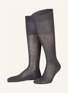 Falke Podkolanówki Luxury No. 9 grau - Moda i Uroda OUTLET - miniaturka - grafika 1