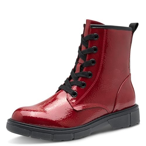 Marco Tozzi Damskie 2-25282-41 modne kozaki, DK.RED PAT, 41 EU, Dk Red Pat, 41 EU
