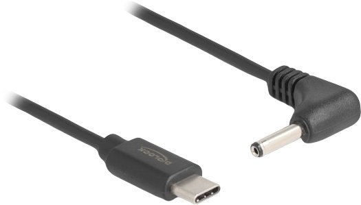 DeLOCK USB Type-C Power Cable to DC 3.5 x 1.35 mm male angled 1.5 m, 1.5 m, USB C, 3.5 x 1.35 mm, 5 V, 1 A