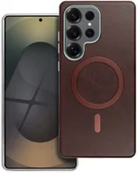 Etui i futerały do telefonów - Futerał GENTLEMAN MAG COVER kompatybilny z MagSafe do SAMSUNG A07 brązowy - miniaturka - grafika 1