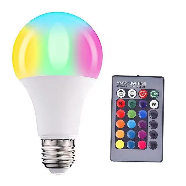 Smart Żarówka LED E27 980lm 10W CCD WIFI ściemnialna DIM RGB