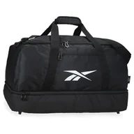 Torby podróżne - Reebok Wayland Torba podróżna czarna 58x30x29 cm Poliester 50,46L by Joumma Bags - miniaturka - grafika 1