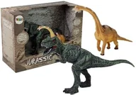 Figurki dla dzieci - Dinozaury 2szt Brachiosaurus, Tyranozaur Rex - Leantoys - miniaturka - grafika 1